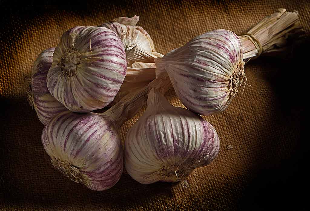 Garlic, studio flash and Nikon D810 DSLR 