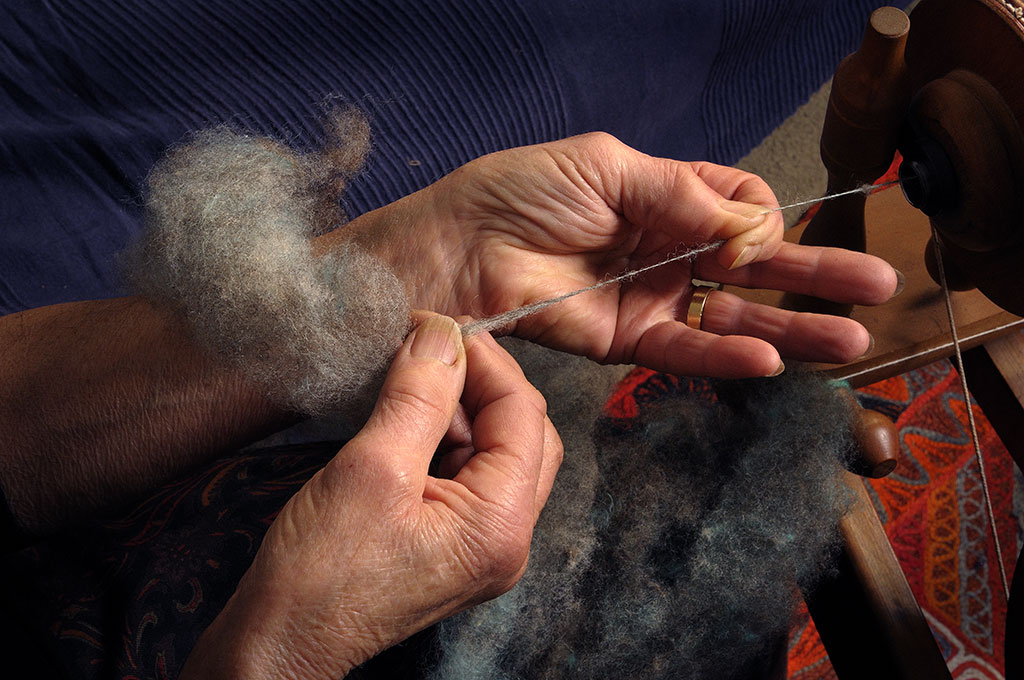 Wool Spinning, Nikon D3X DSLR 